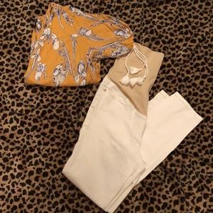 Maternity White Skinny Jeans